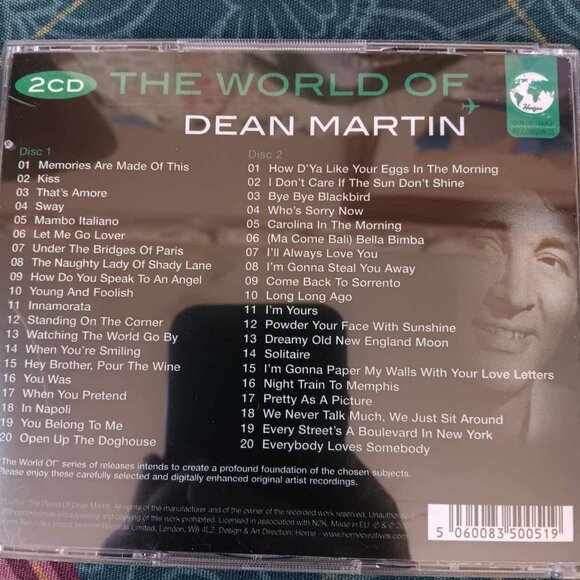 Dean Martin - The World of Dean Martin 2007 CD - 40 SONGS - Picture 4 of 4